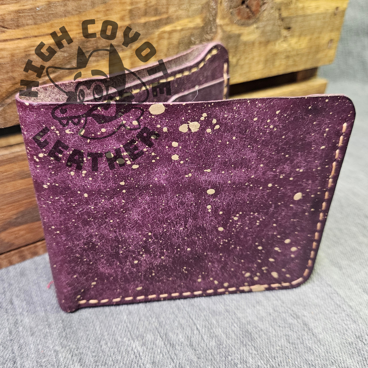 Pueblo Purple w/ Gold Splatter Deluxe Bifold