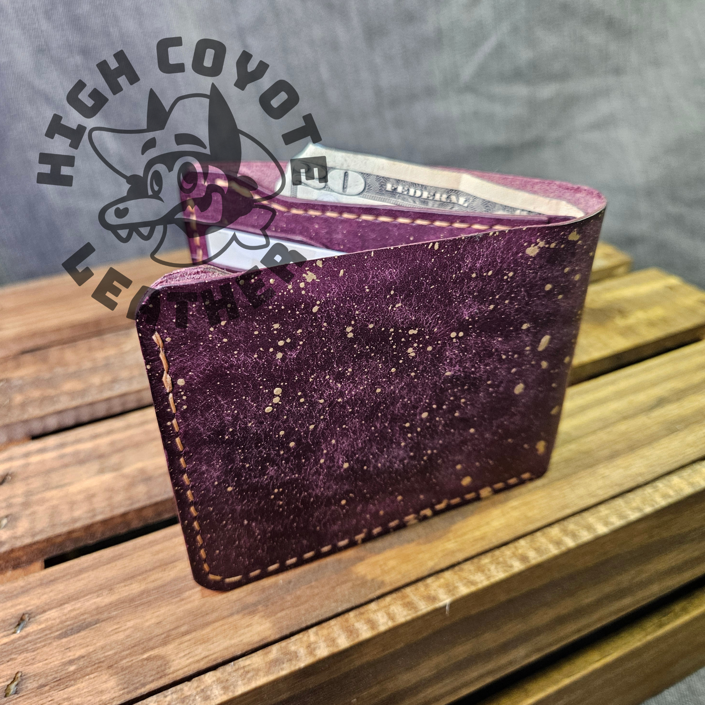 Pueblo Purple w/ Gold Splatter Deluxe Bifold