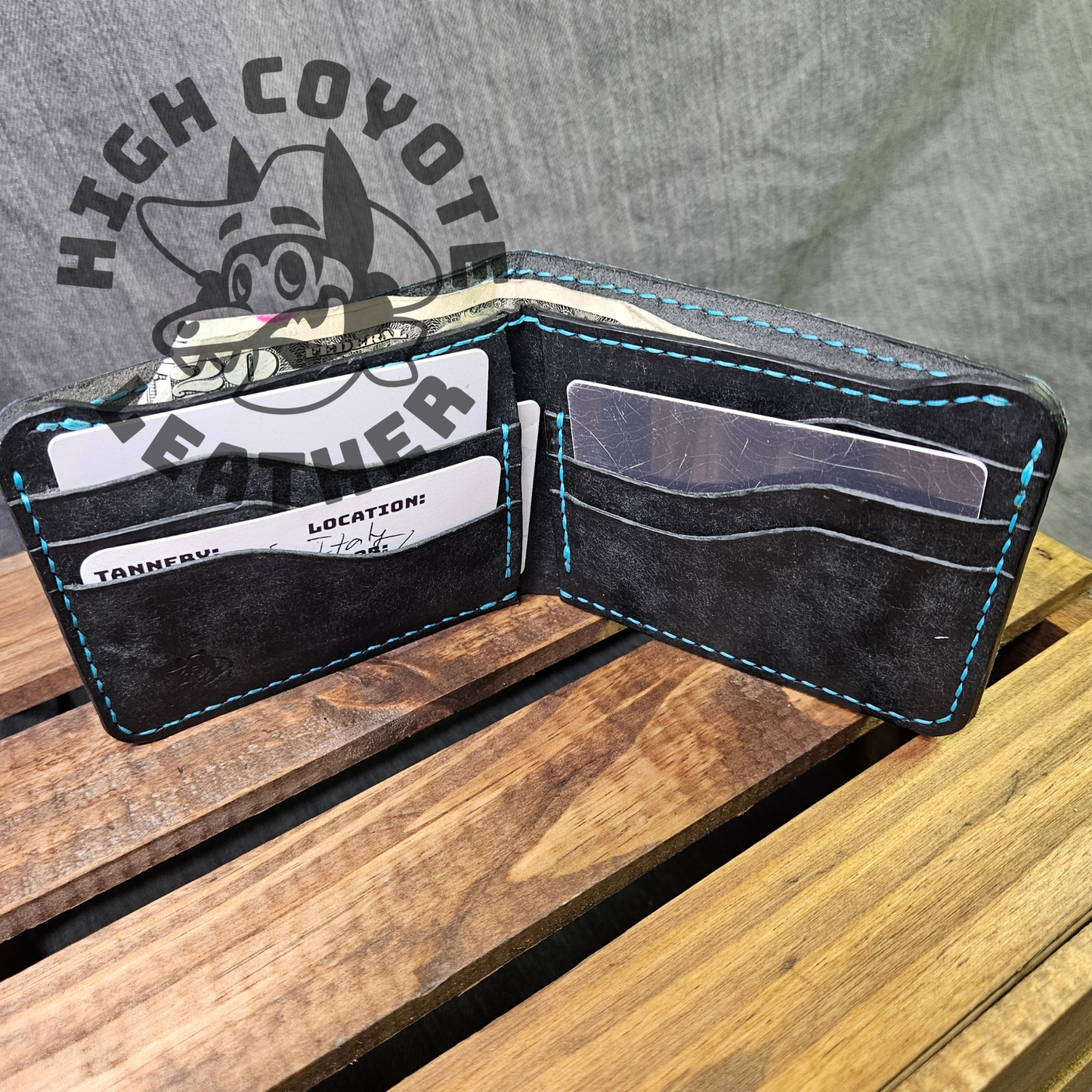 Salmon "Cotton Candy" Leather Deluxe Bifold