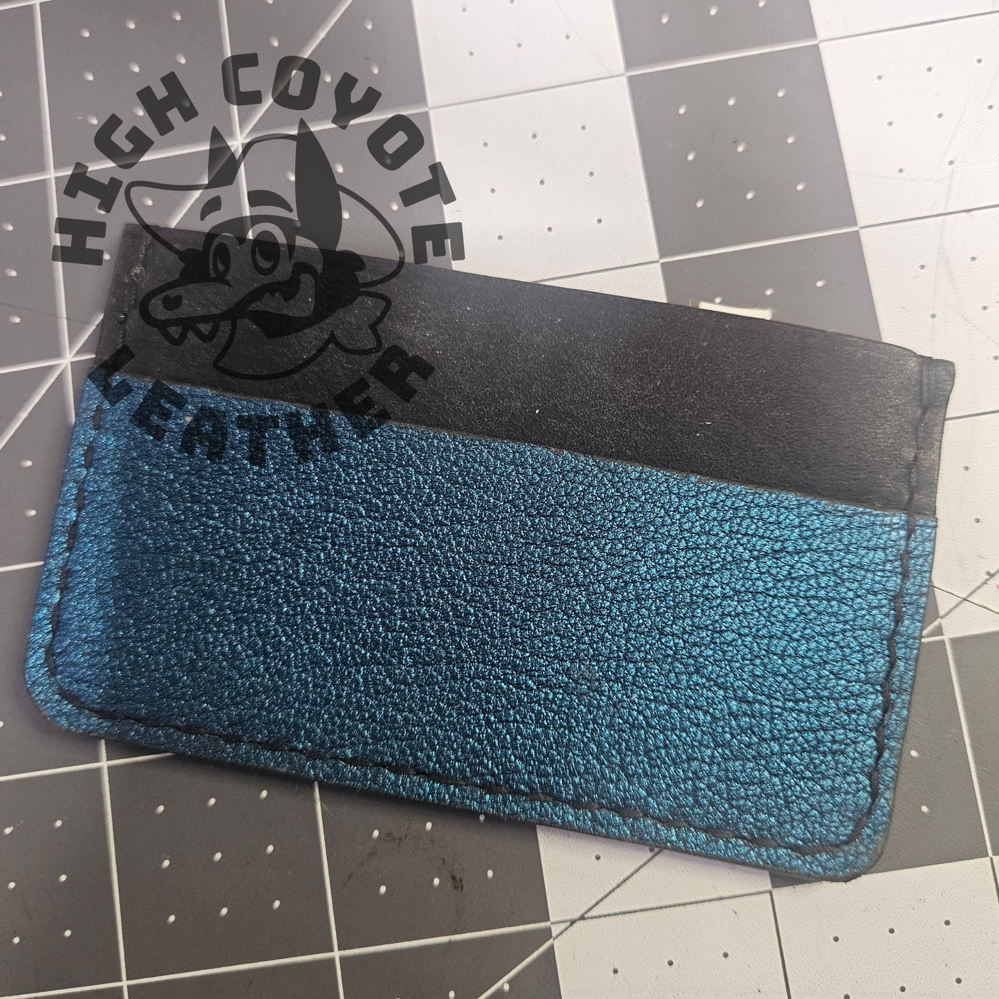 Color Shift Blue Mini Wallet