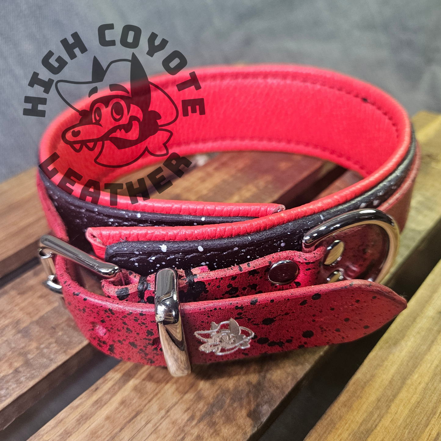 Black & Red Splatter Harness & Collar