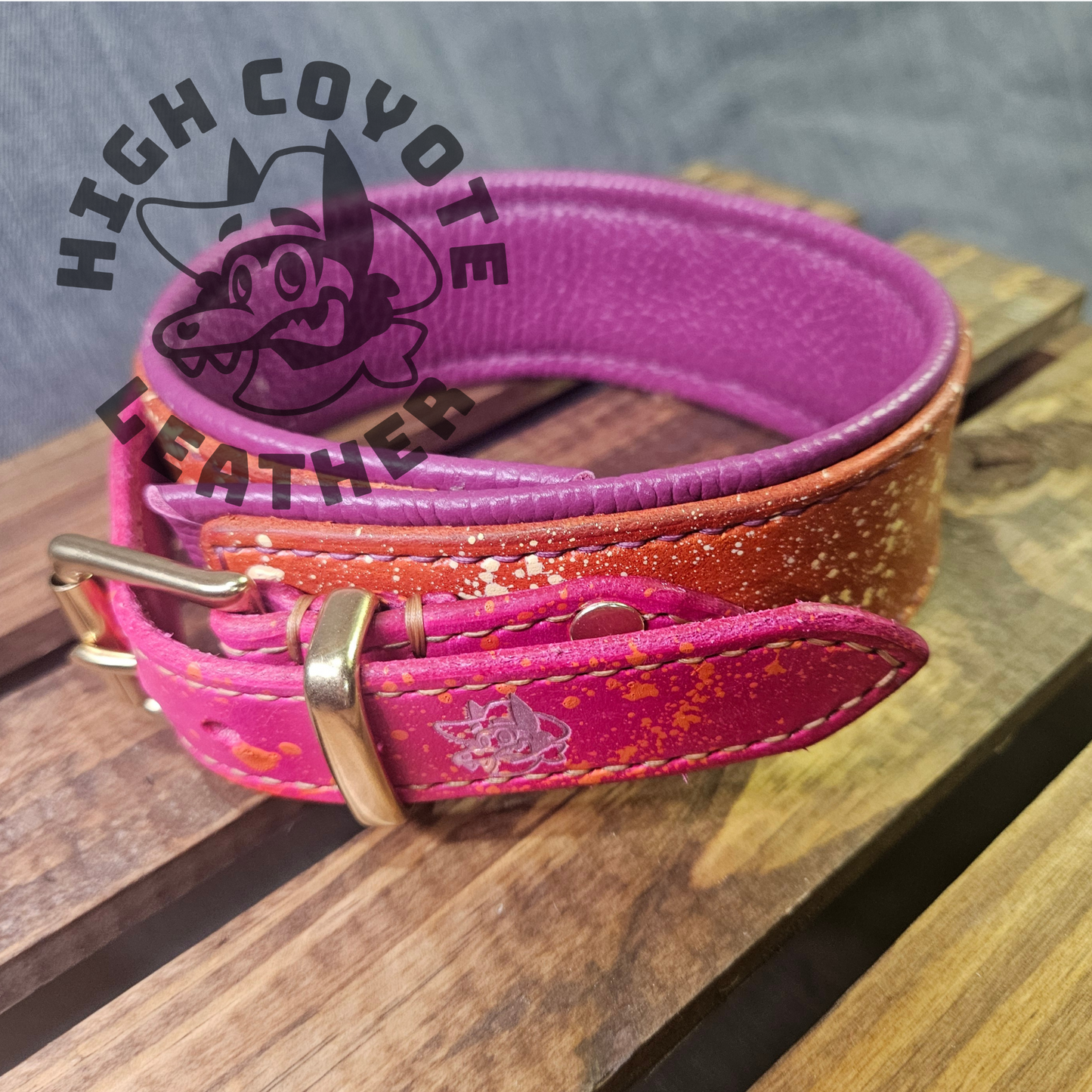 Lesbian Pride Splatter Collar