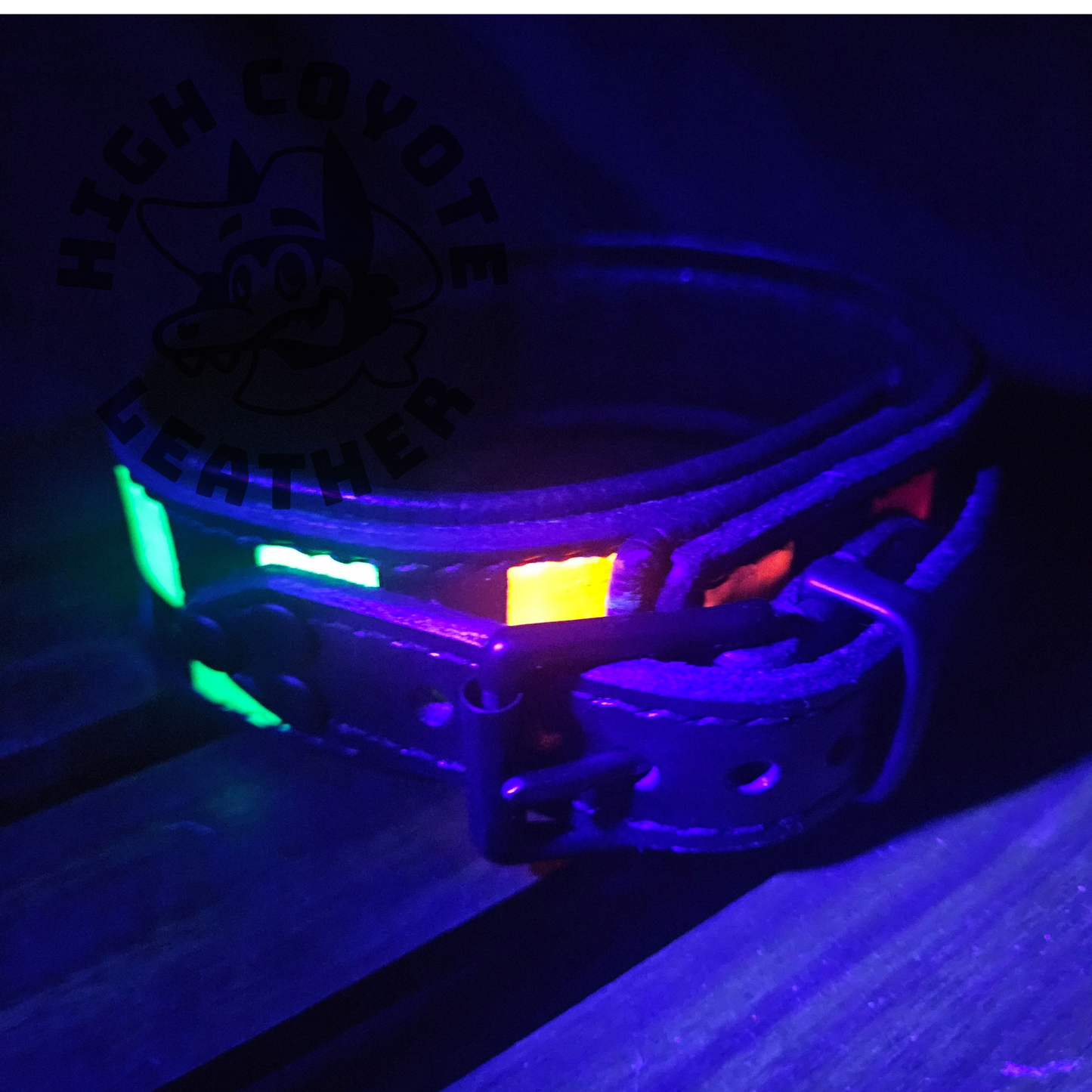 Neon Checkers Collar