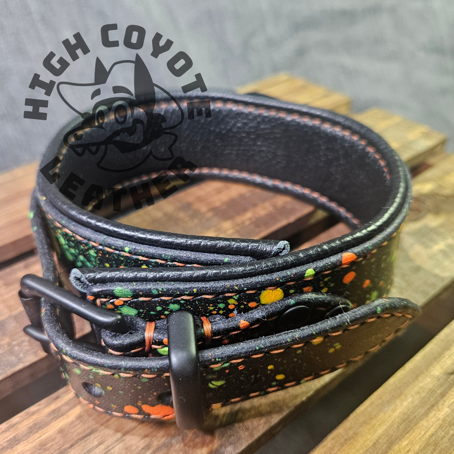 Neon Citrus Splatter Collar