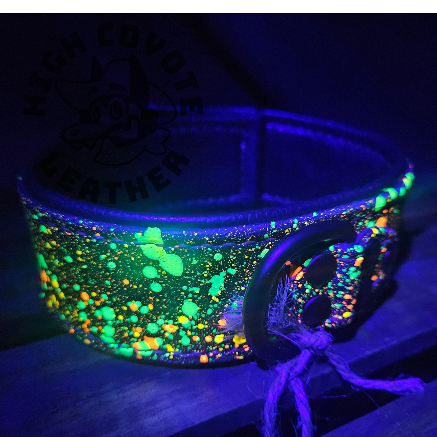 Neon Citrus Splatter Collar