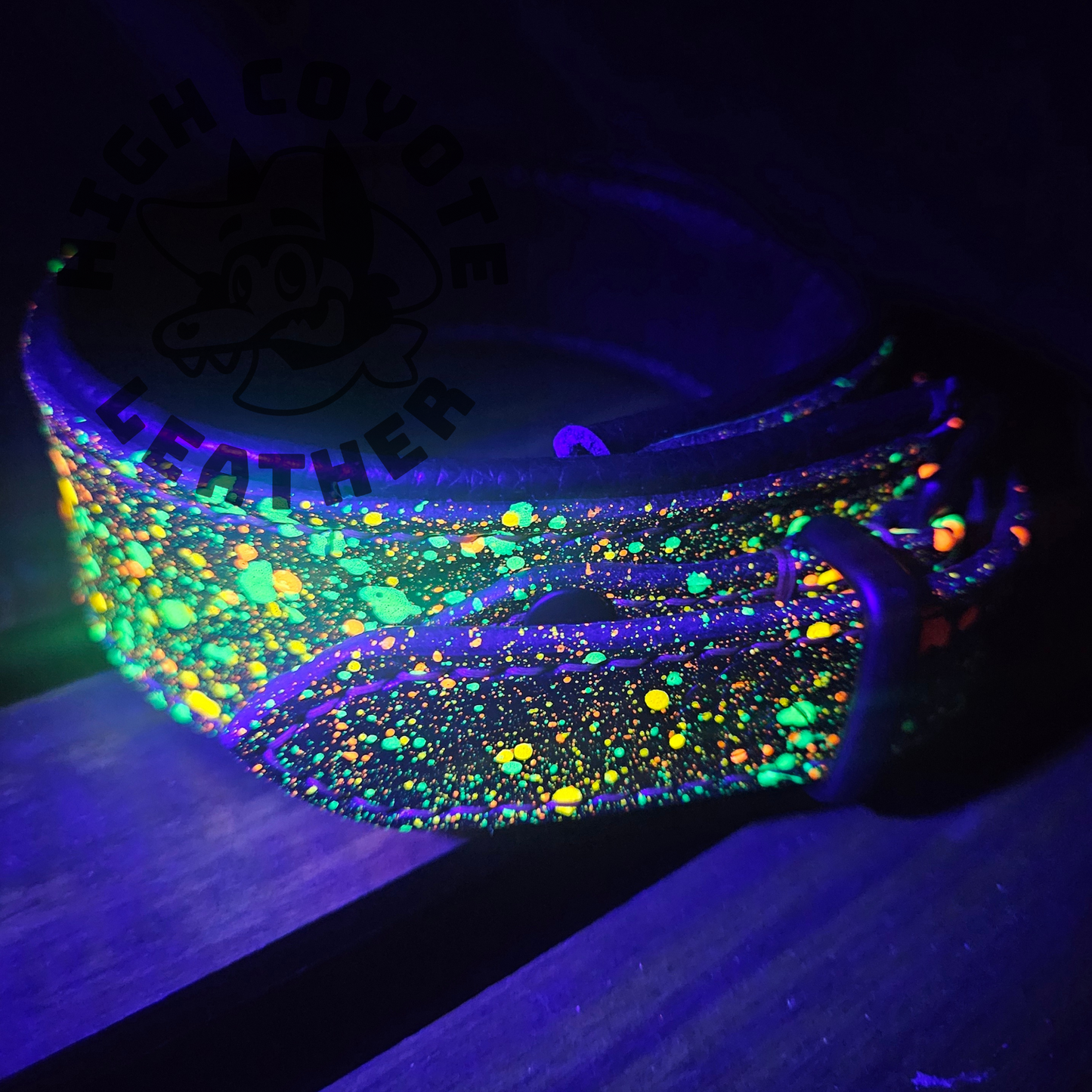 Neon Citrus Splatter Collar