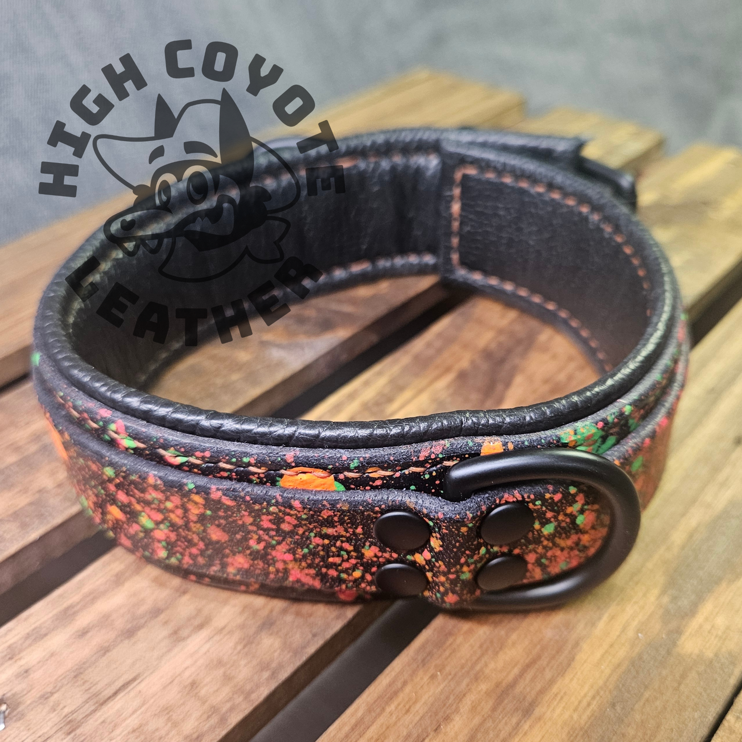 Neon Splatter Harness & Collar