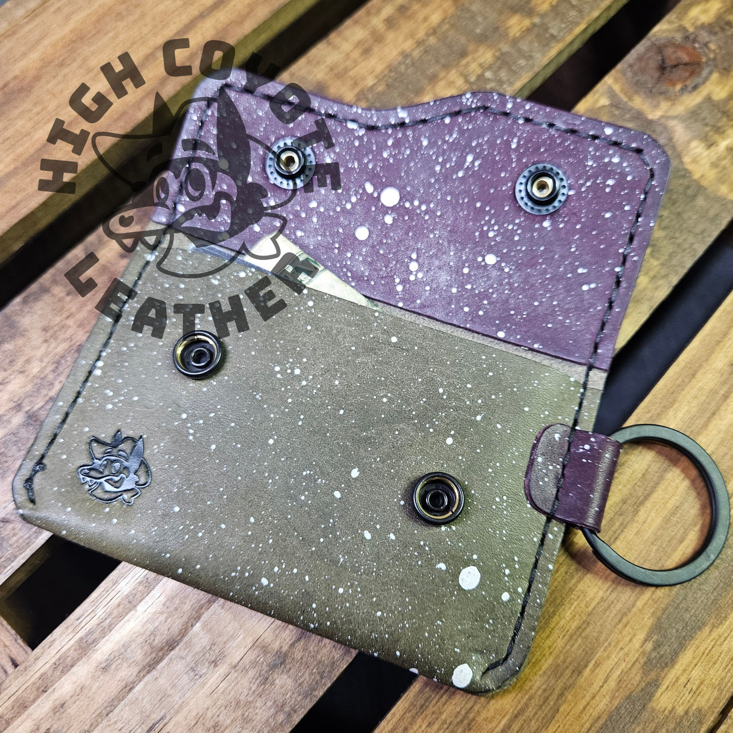 Ace Pride Splatter Keychain Wallet