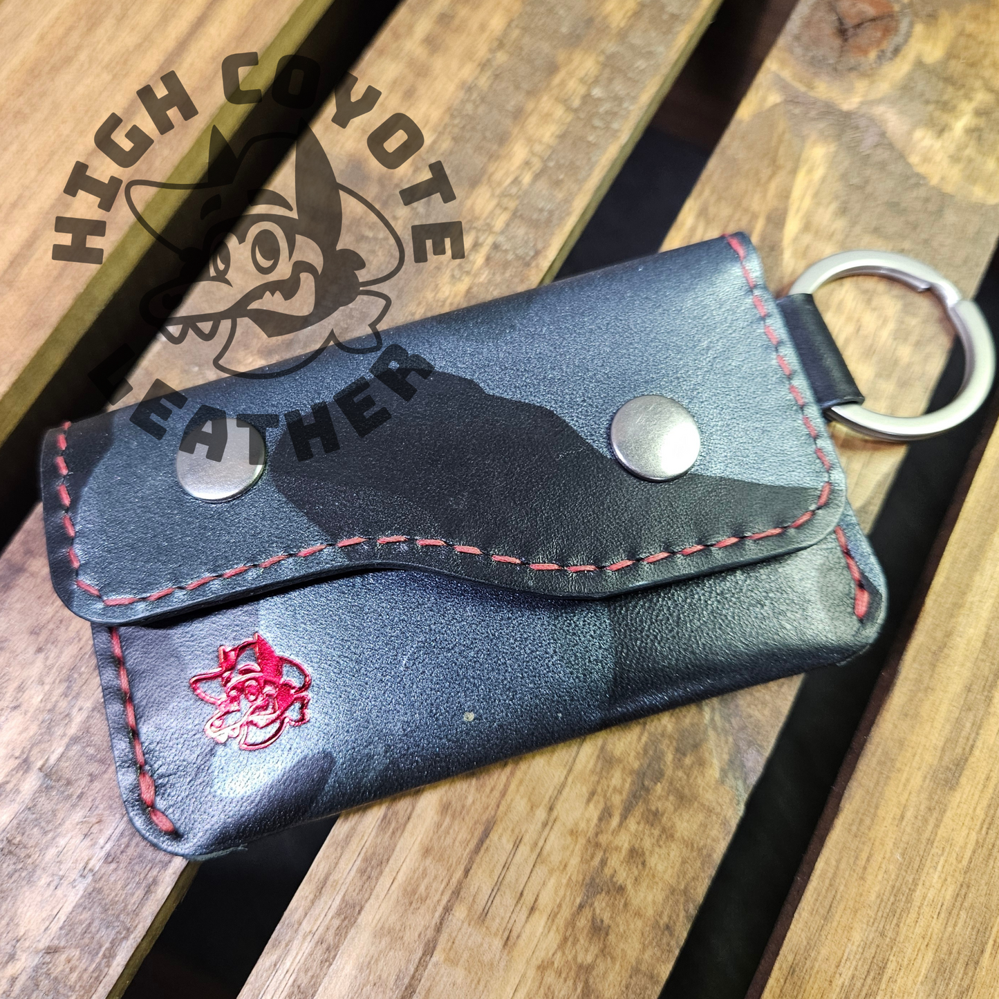 Camo Grey Keychain Wallet