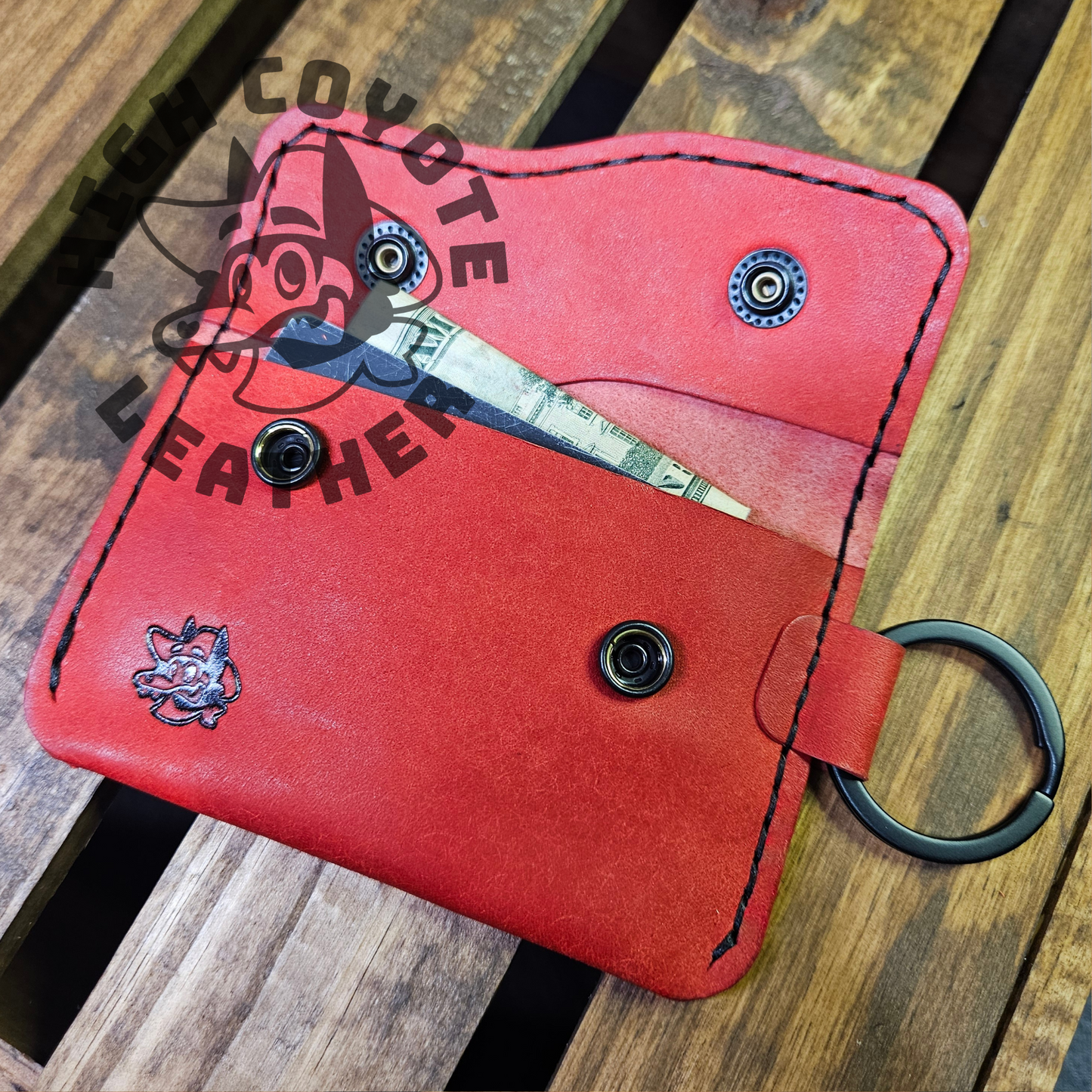 Pueblo Red Keychain Wallet