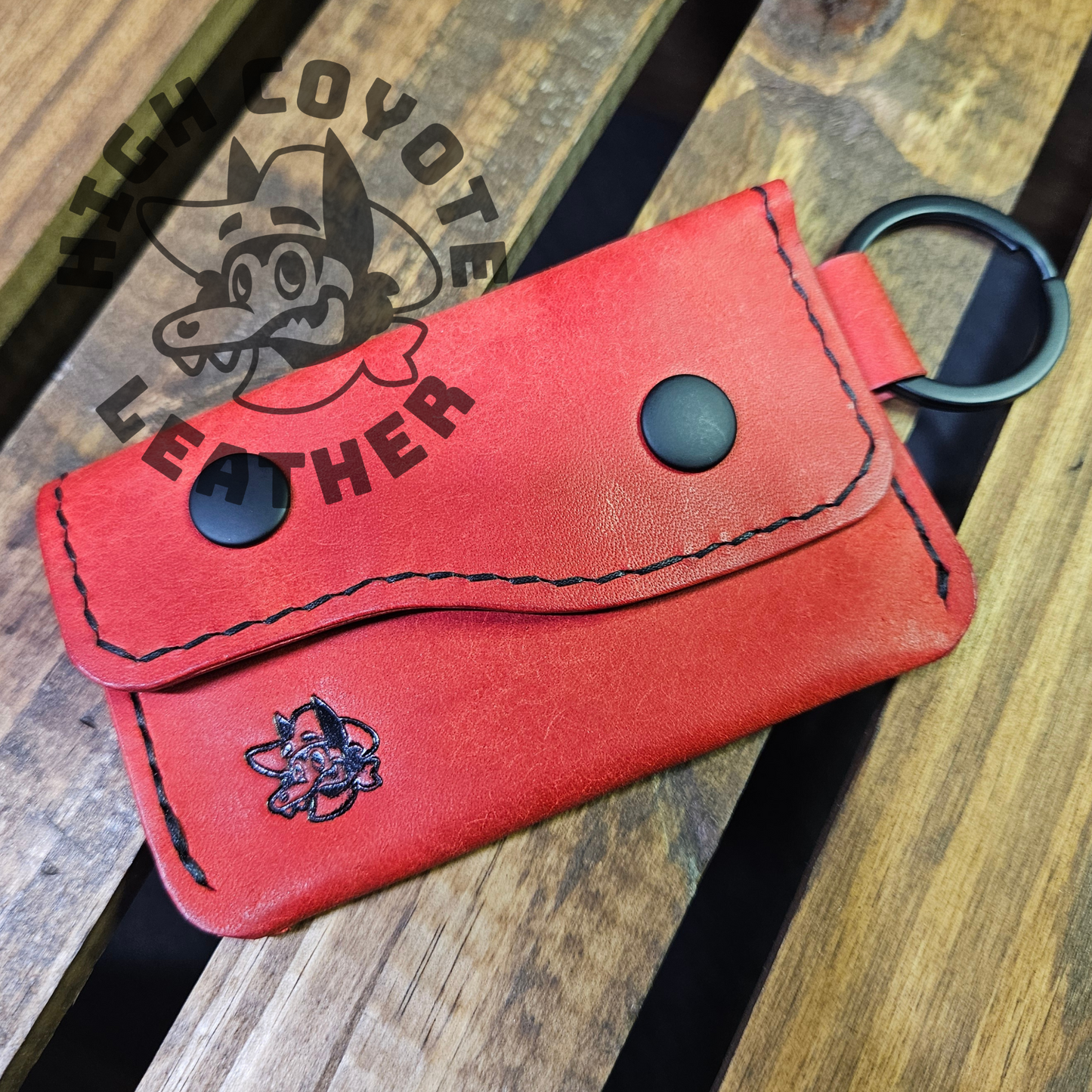 Pueblo Red Keychain Wallet