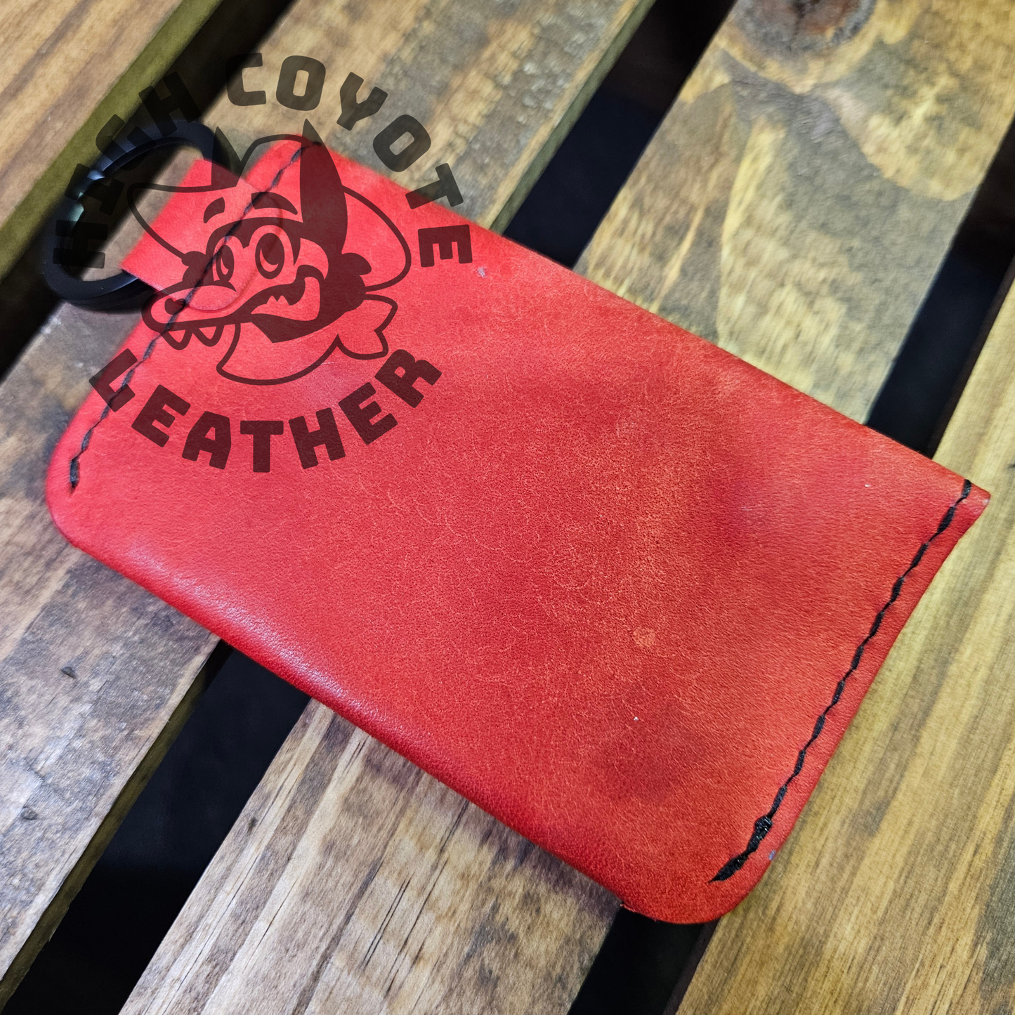 Pueblo Red Keychain Wallet