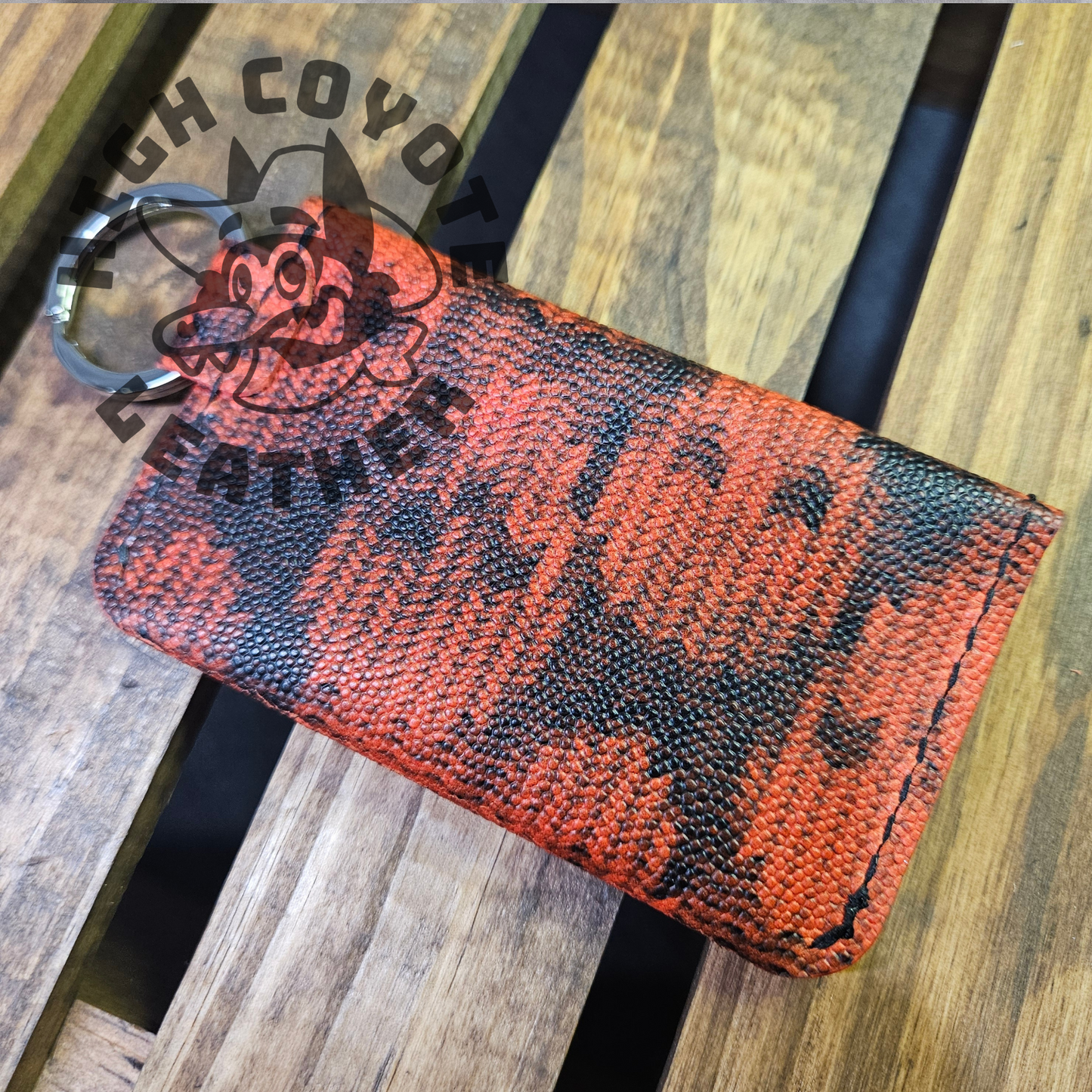 Red Skulls Keychain Wallet