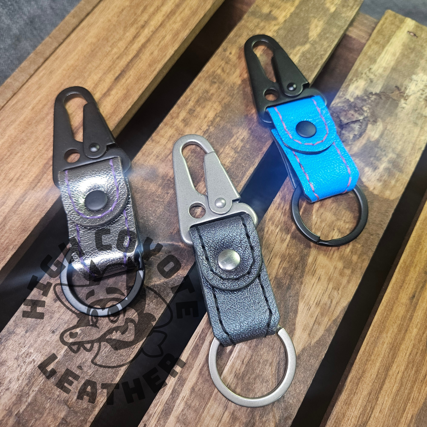Assorted Special Finish Snap Keychains