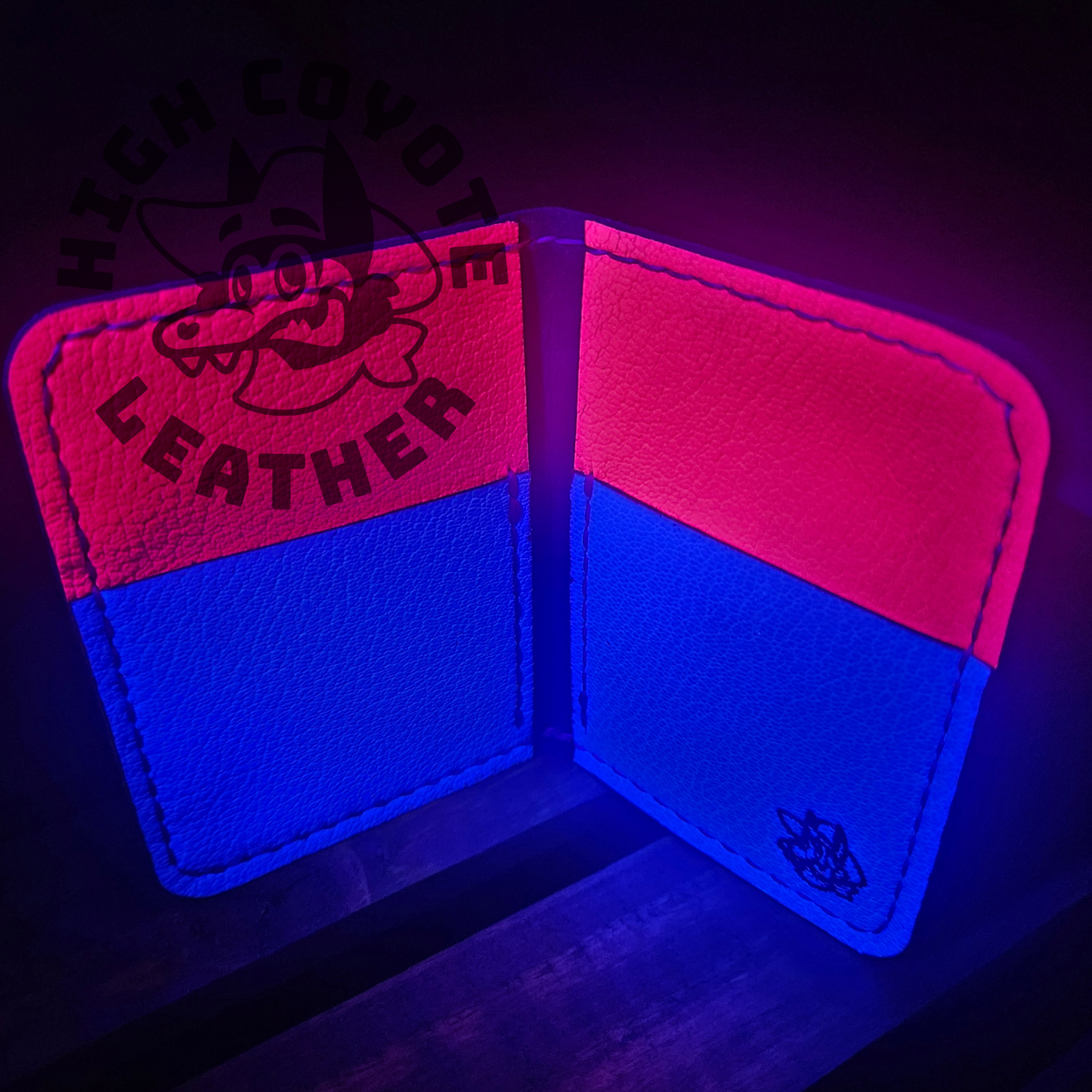 Neon Blue & Pink Mini Bifold