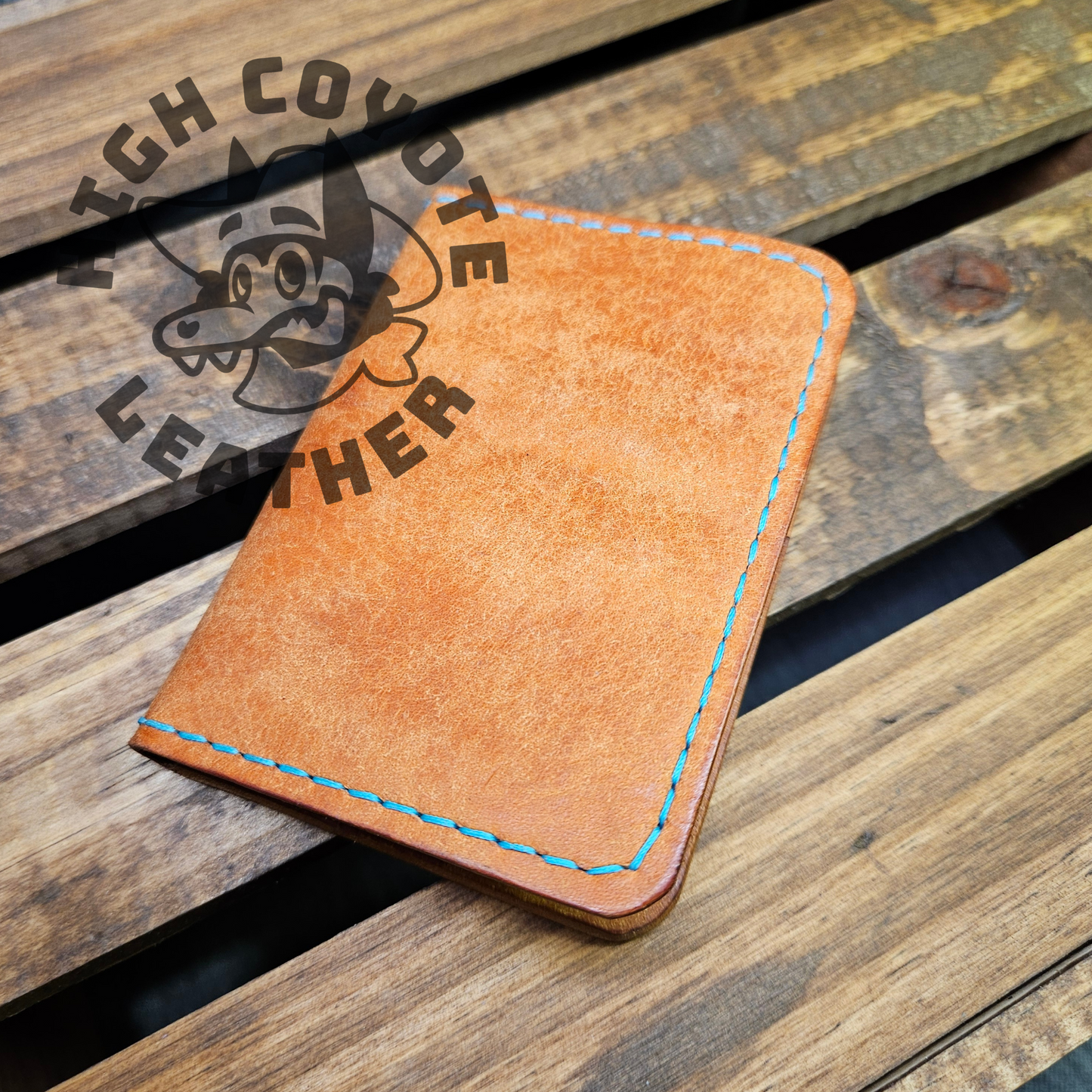 Pueblo Olmo w/ Turquoise Thread Mini Bifold