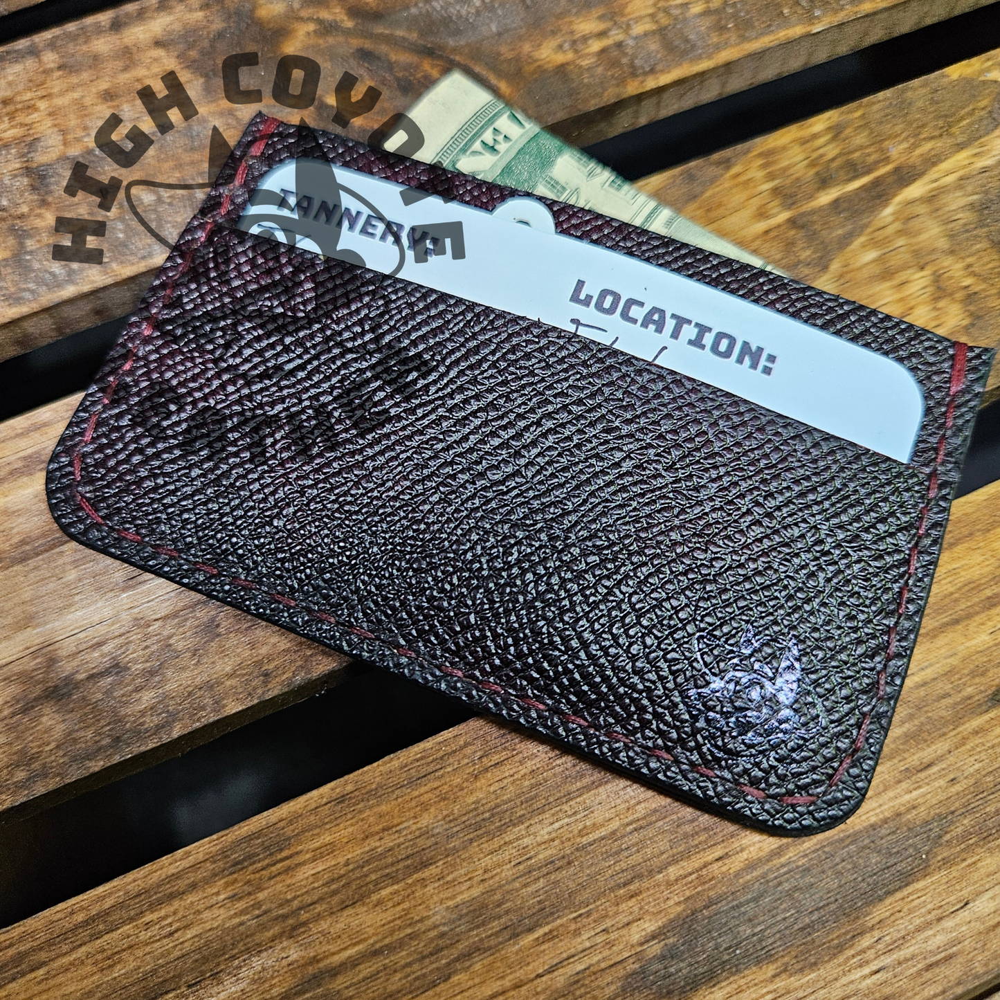 Hatch Museum Calf Bordeaux Mini Wallet