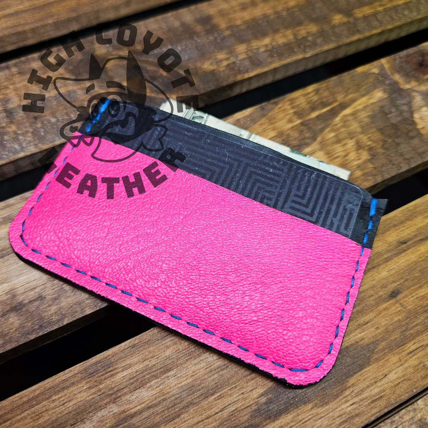 Neon Pink Mini Wallet