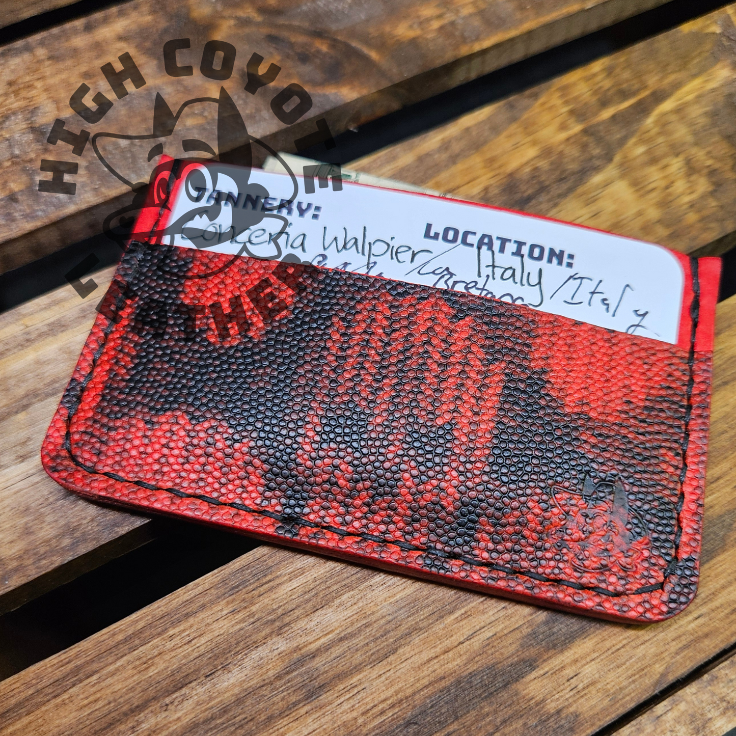 Skulls Red Mini Wallet