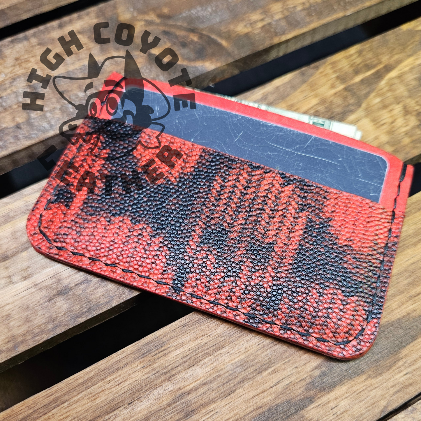 Skulls Red Mini Wallet