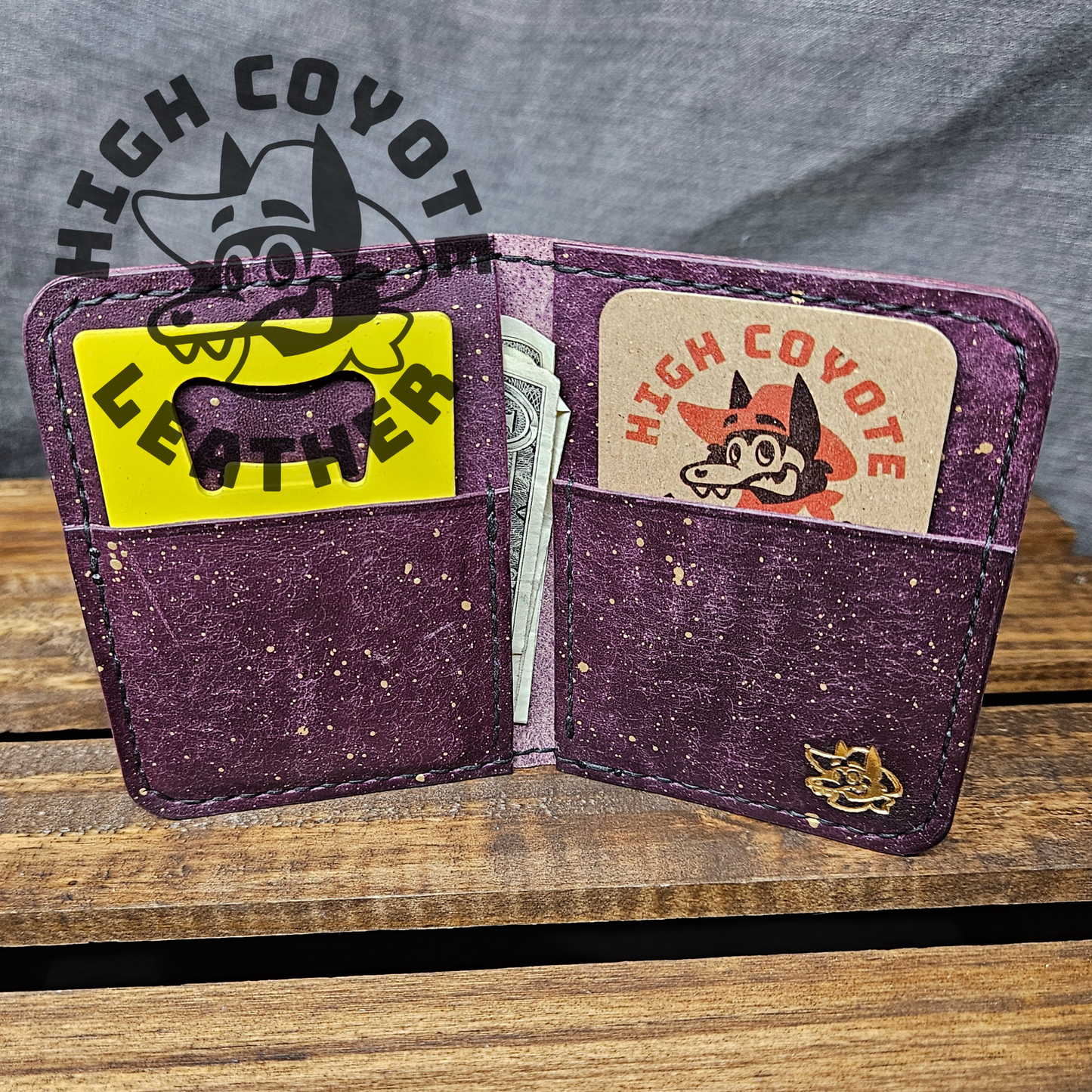 Pueblo Violet w/ Gold Splatter Mini Bifold