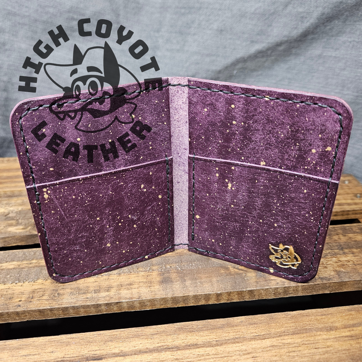 Pueblo Violet w/ Gold Splatter Mini Bifold