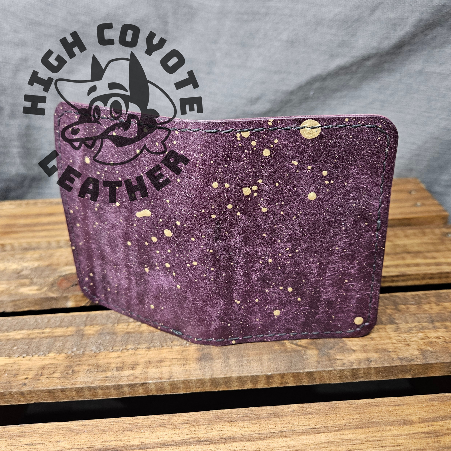 Pueblo Violet w/ Gold Splatter Mini Bifold