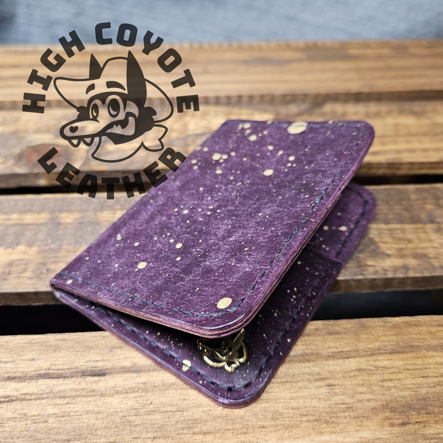 Pueblo Violet w/ Gold Splatter Mini Bifold