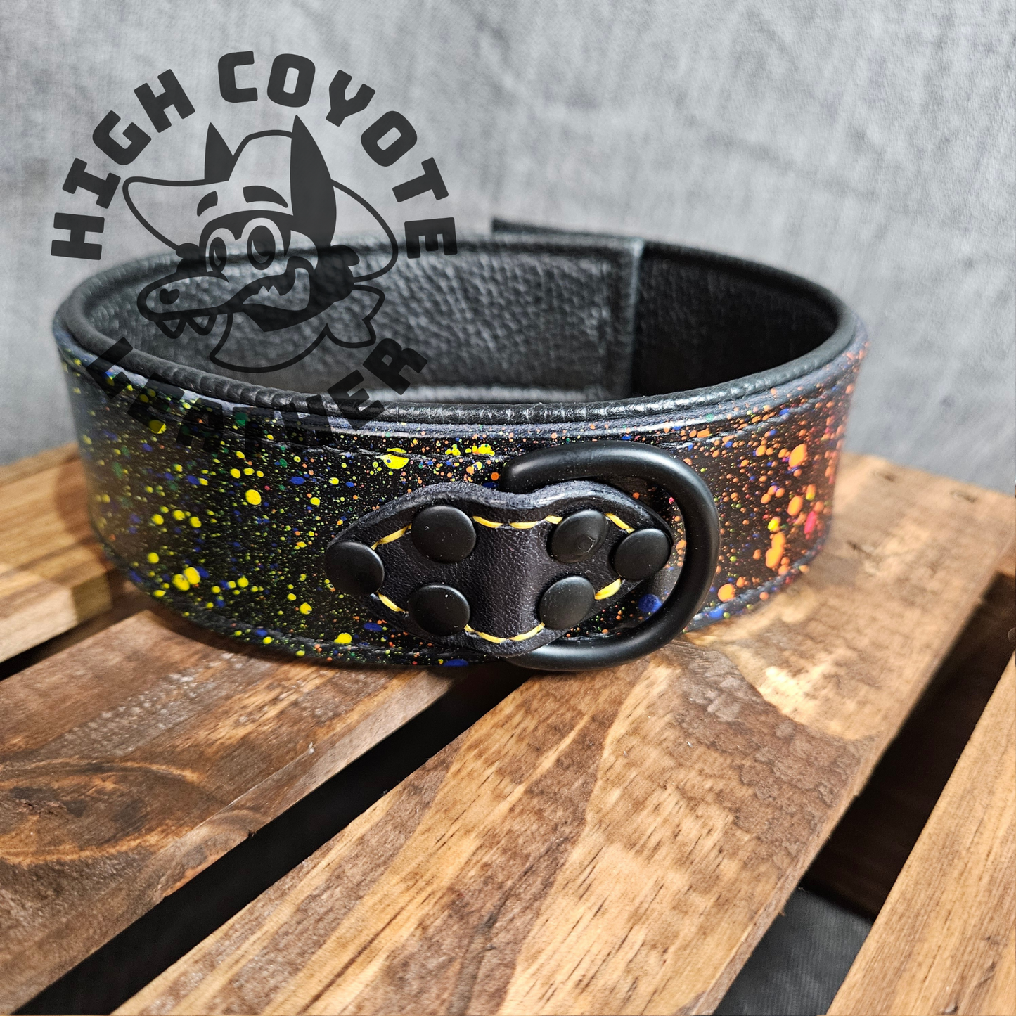 Rainbow Splatter Collar