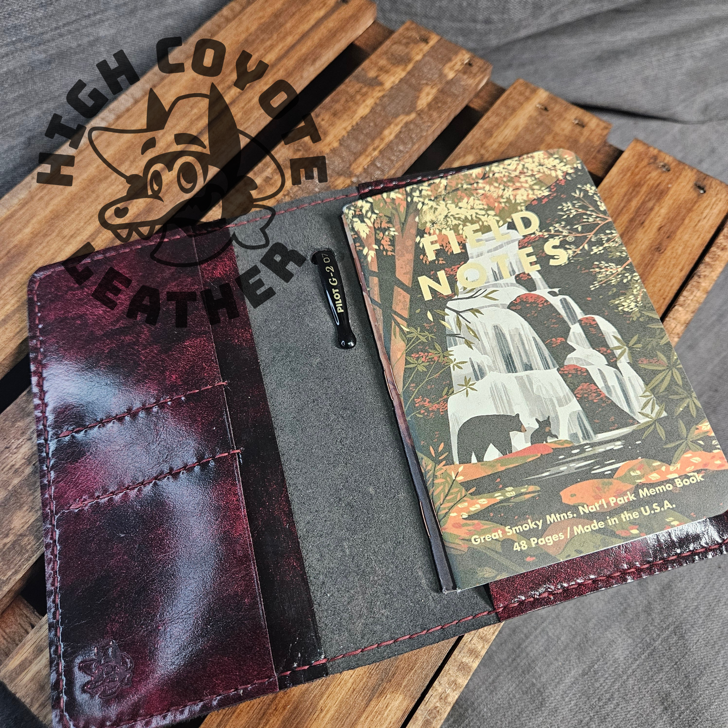 Red Drum Dyed Wallet Journal