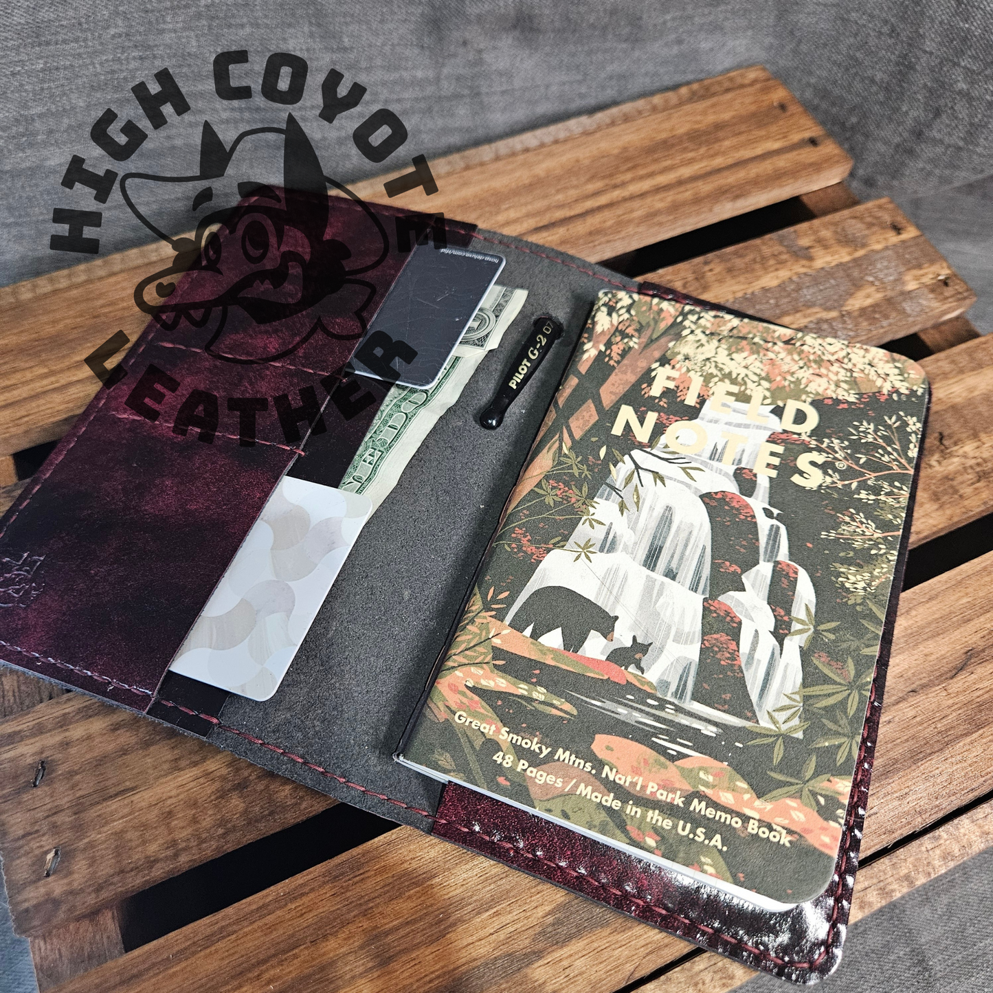 Red Drum Dyed Wallet Journal