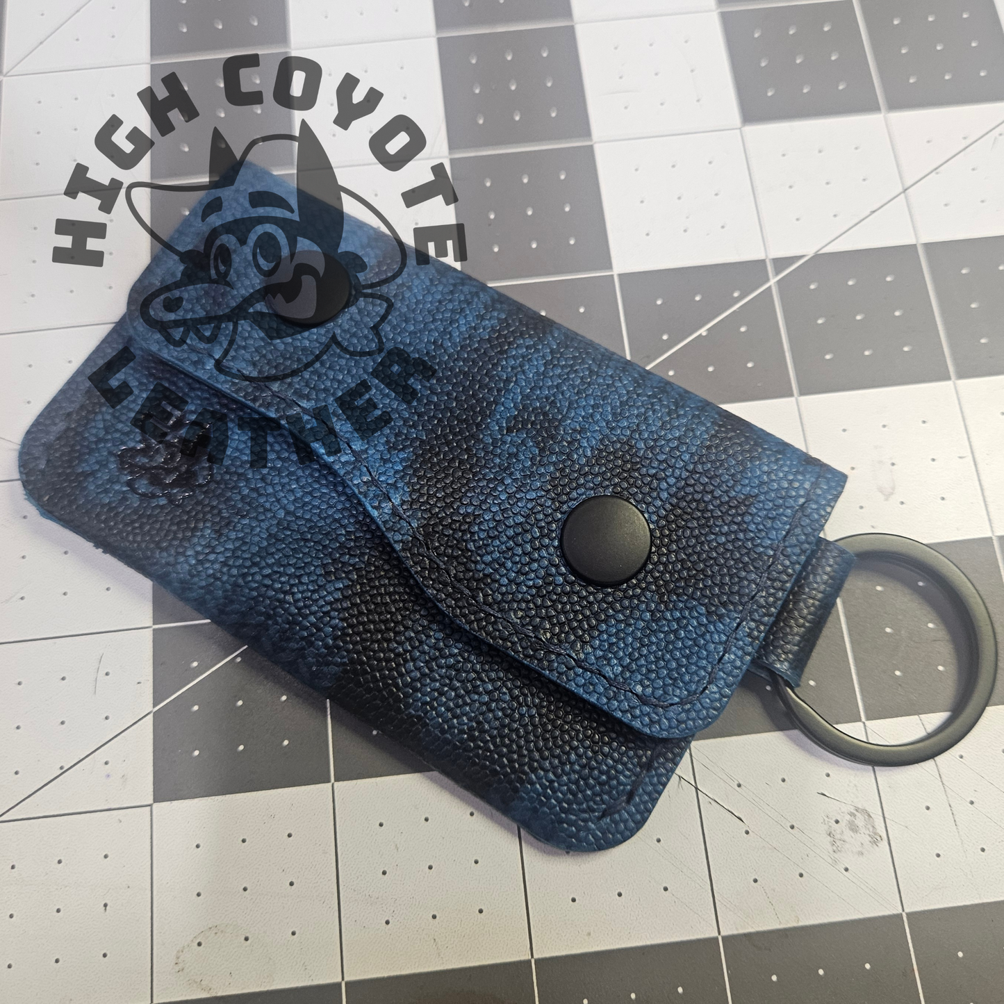 Blue Skulls Keychain Wallet