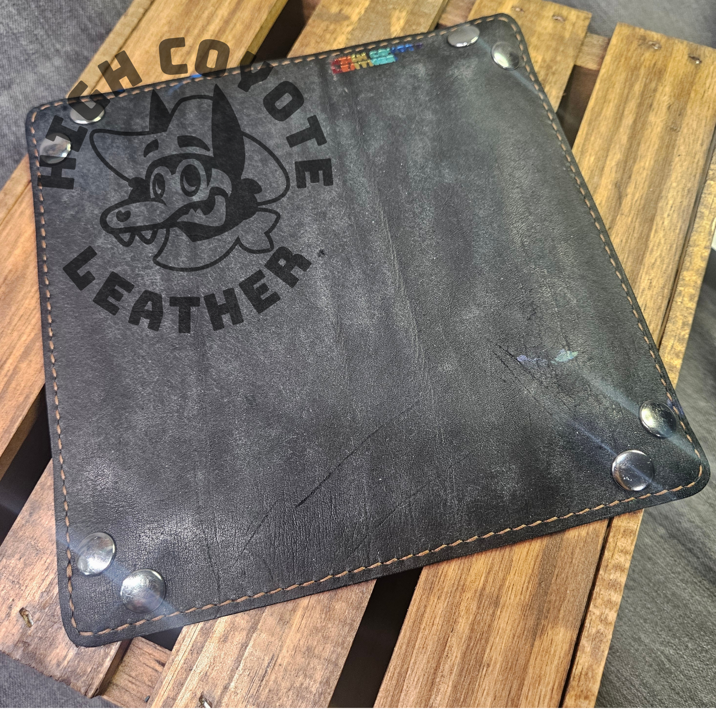 Rainbow Paw Print Splatter Valet Tray