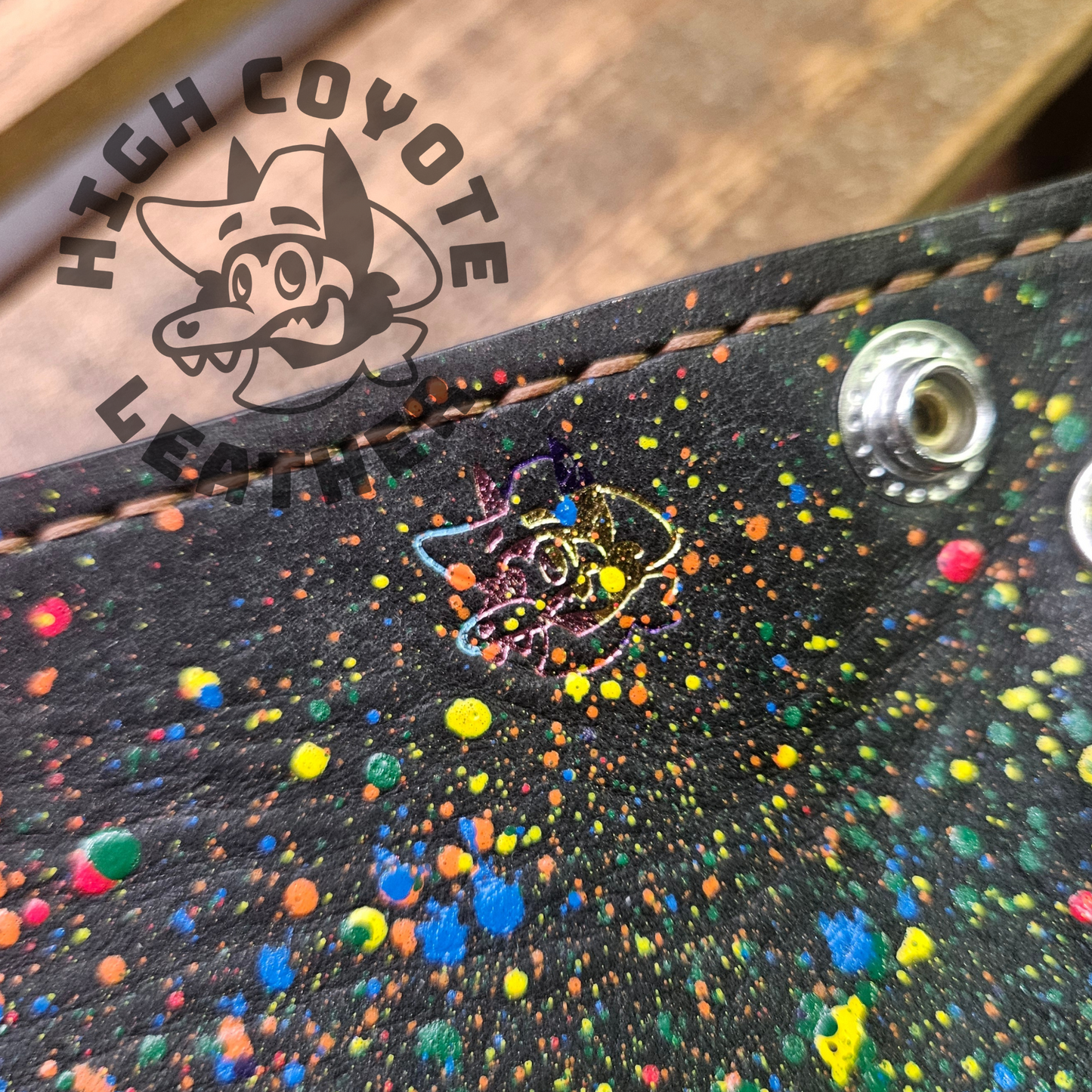 Rainbow Paw Print Splatter Valet Tray