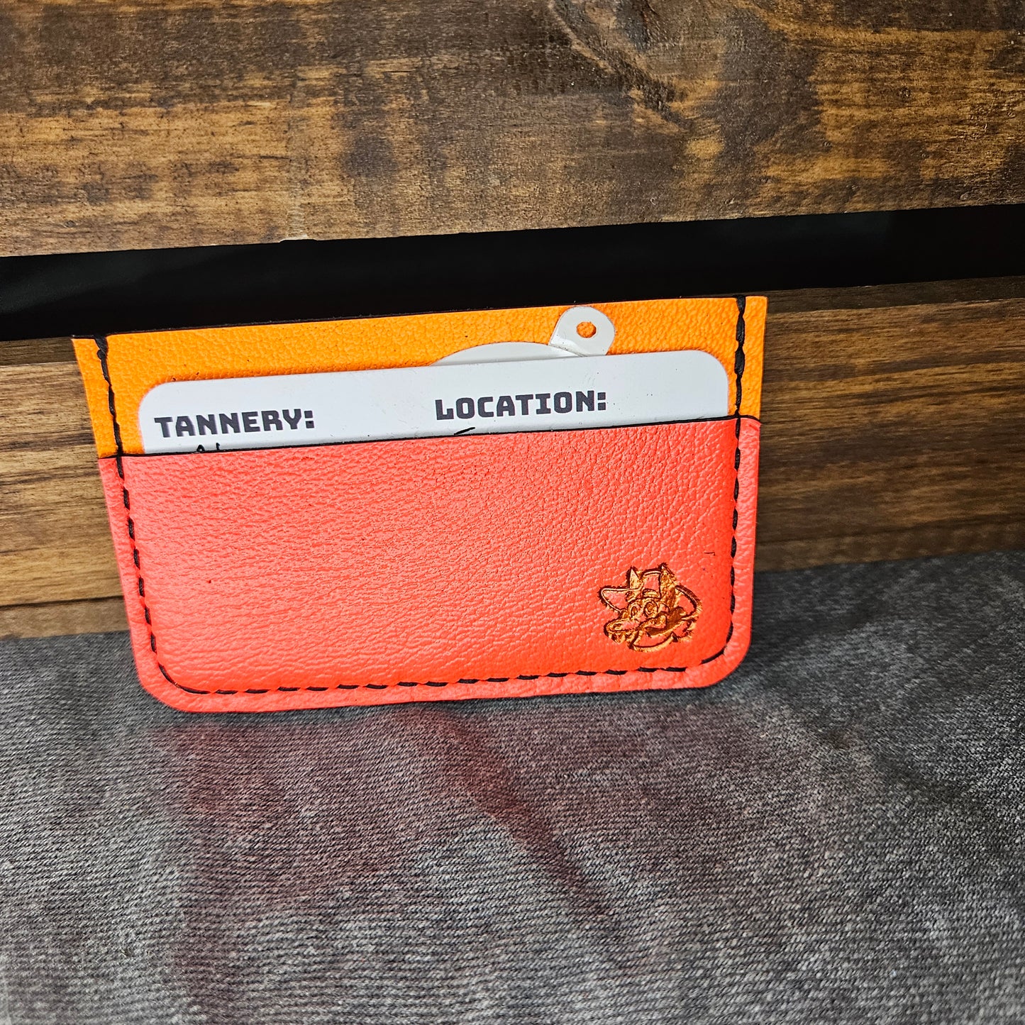 Neon Red & Orange Mini Wallet