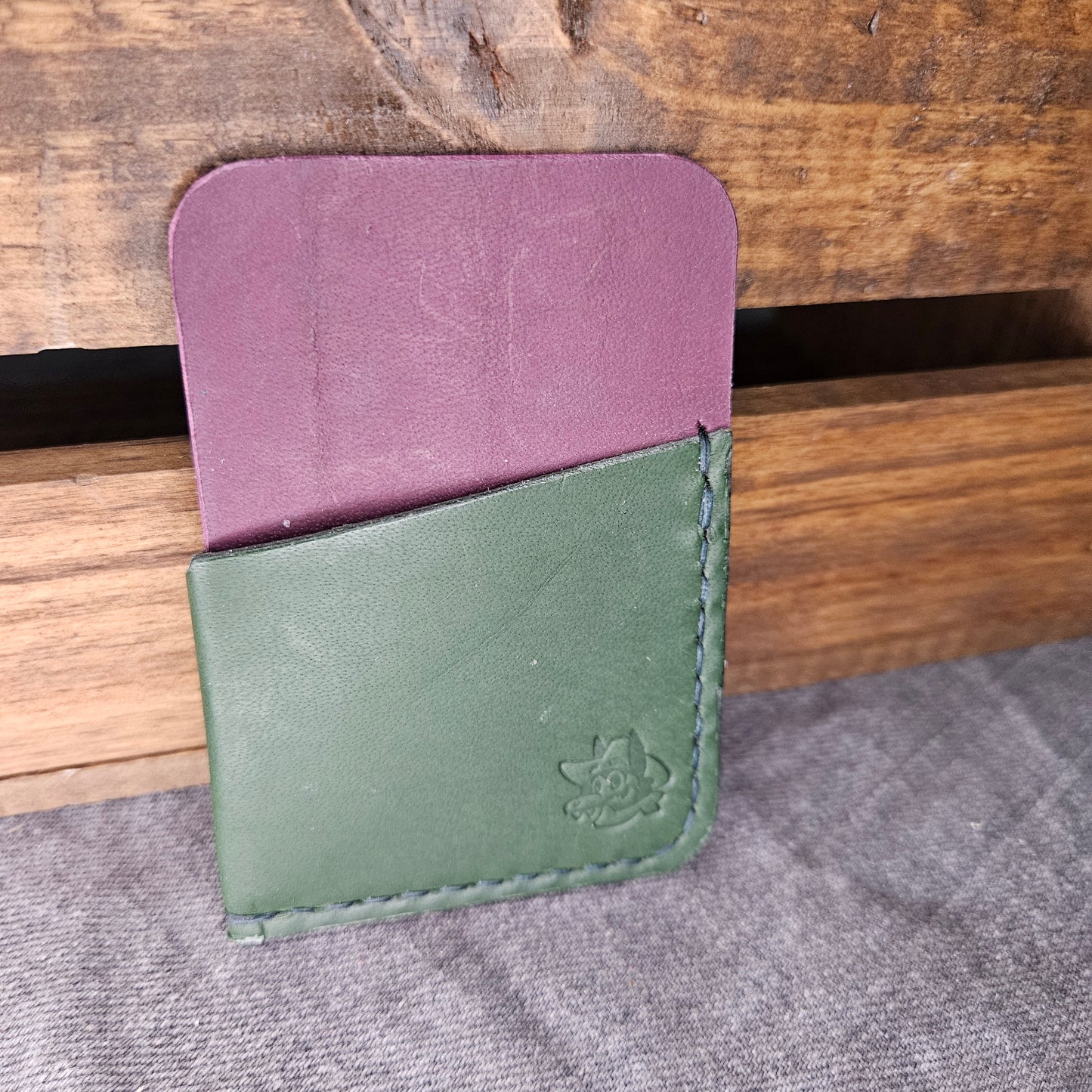 Green & Purple Wrap Wallet