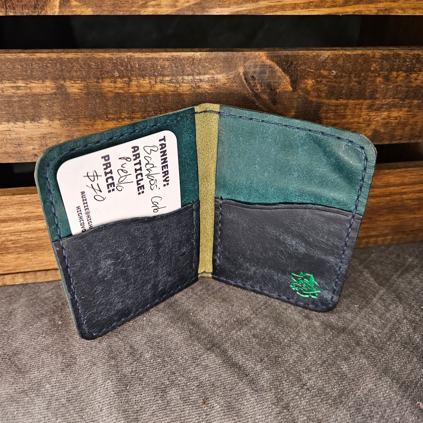 Emerald, Teal & Navy Blue Mini Bifold