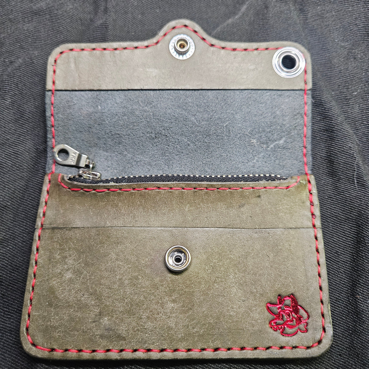 Black & Grey Biker Wallet