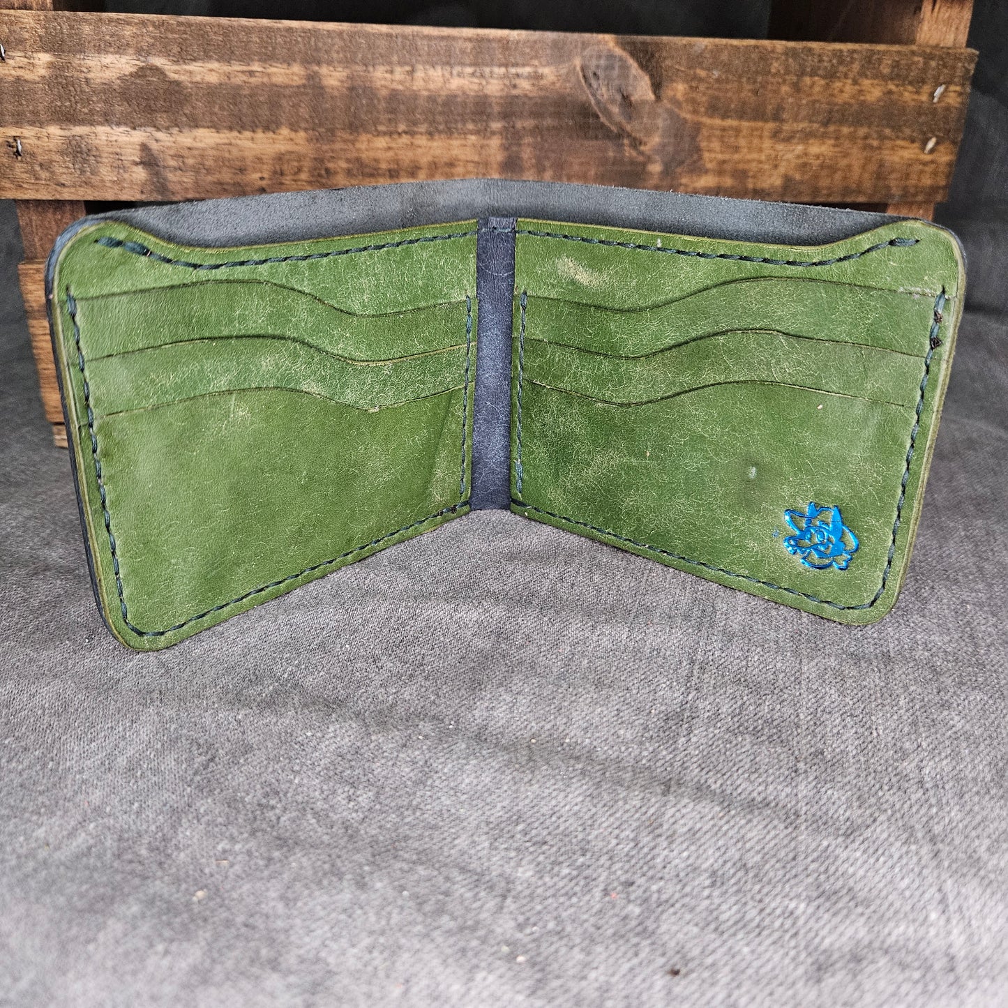 Blue Shimmer Deluxe Bifold