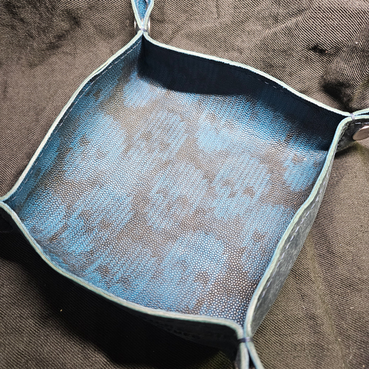 Blue Skulls Valet Tray (No Snaps)