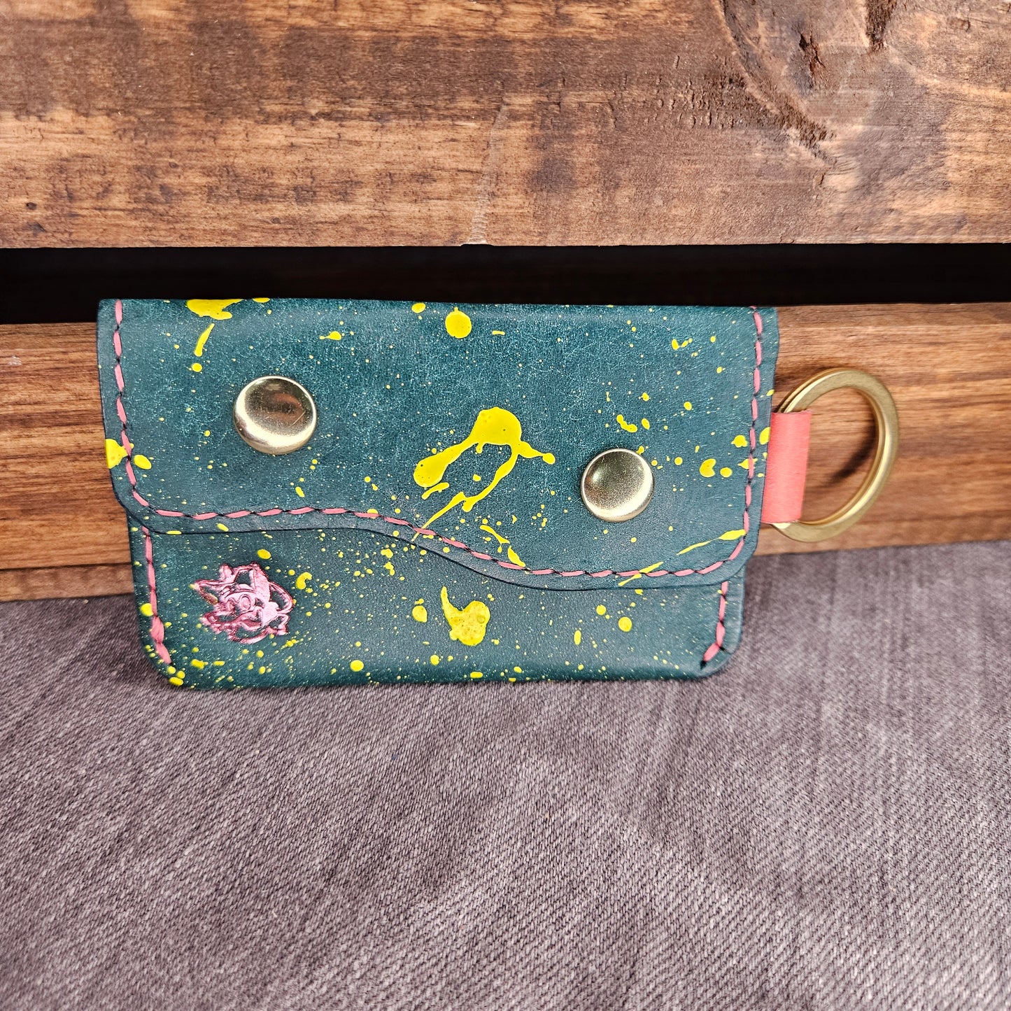 Pan Splatter Keychain Wallet