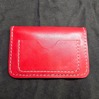 Red w/ White Stitching Biker Wallet