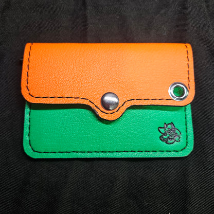 Neon Orange & Green Biker Wallet