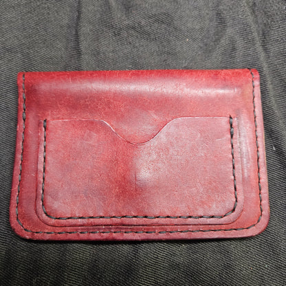 Burgundy Biker Wallet