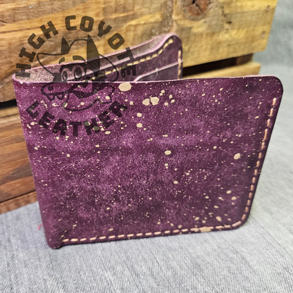 Pueblo Purple w/ Gold Splatter Deluxe Bifold