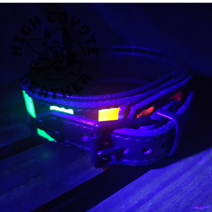 Neon Checkers Collar