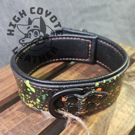 Neon Citrus Splatter Collar