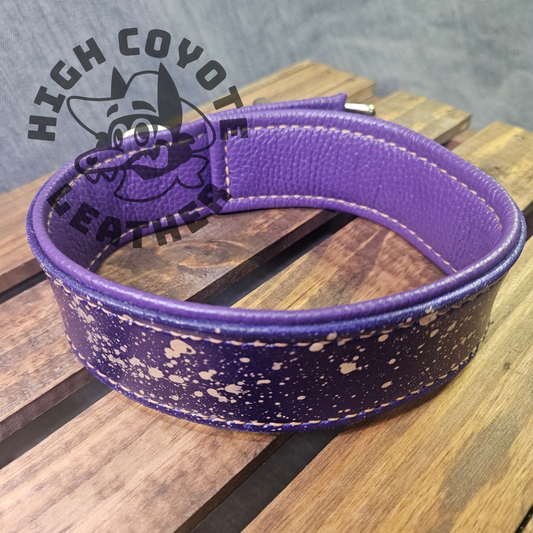 Purple w/ Gold Splatter Collar
