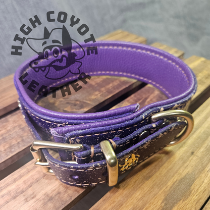 Purple w/ Gold Splatter Collar