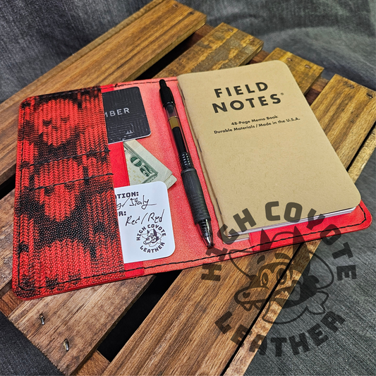Skulls Red Journal Wallet